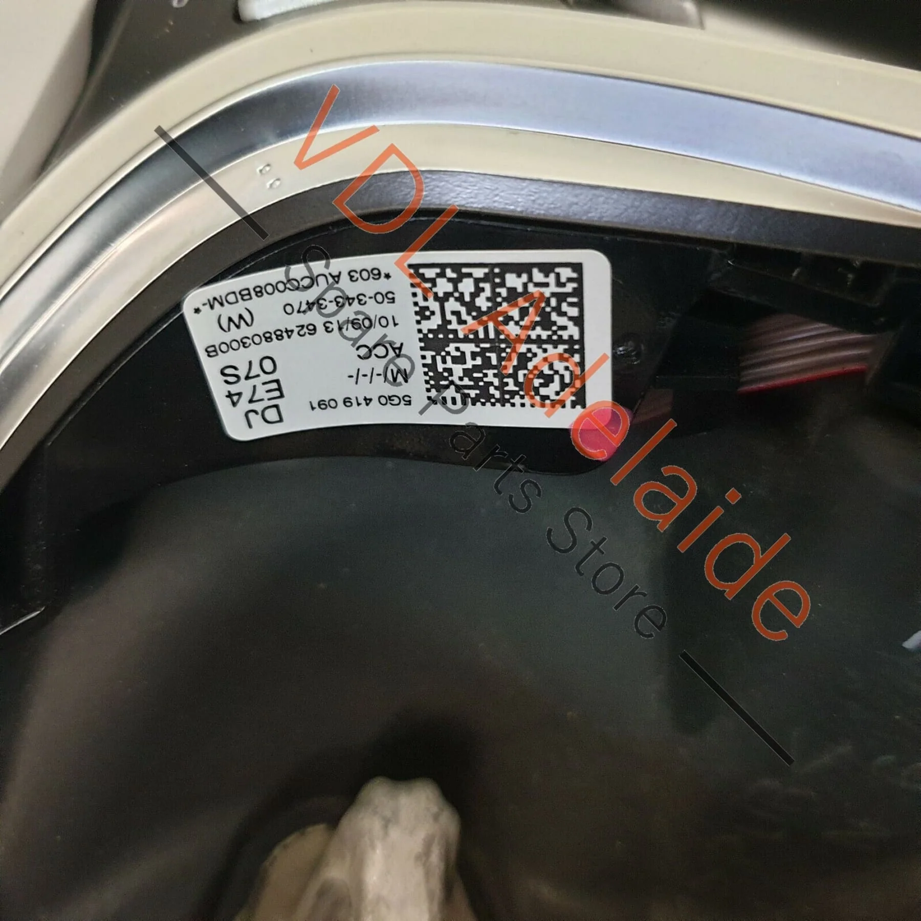 VW Golf MK7 Flat Bottom Multi-Function Steering Wheel Leather 5G0419091DJ - Image 9