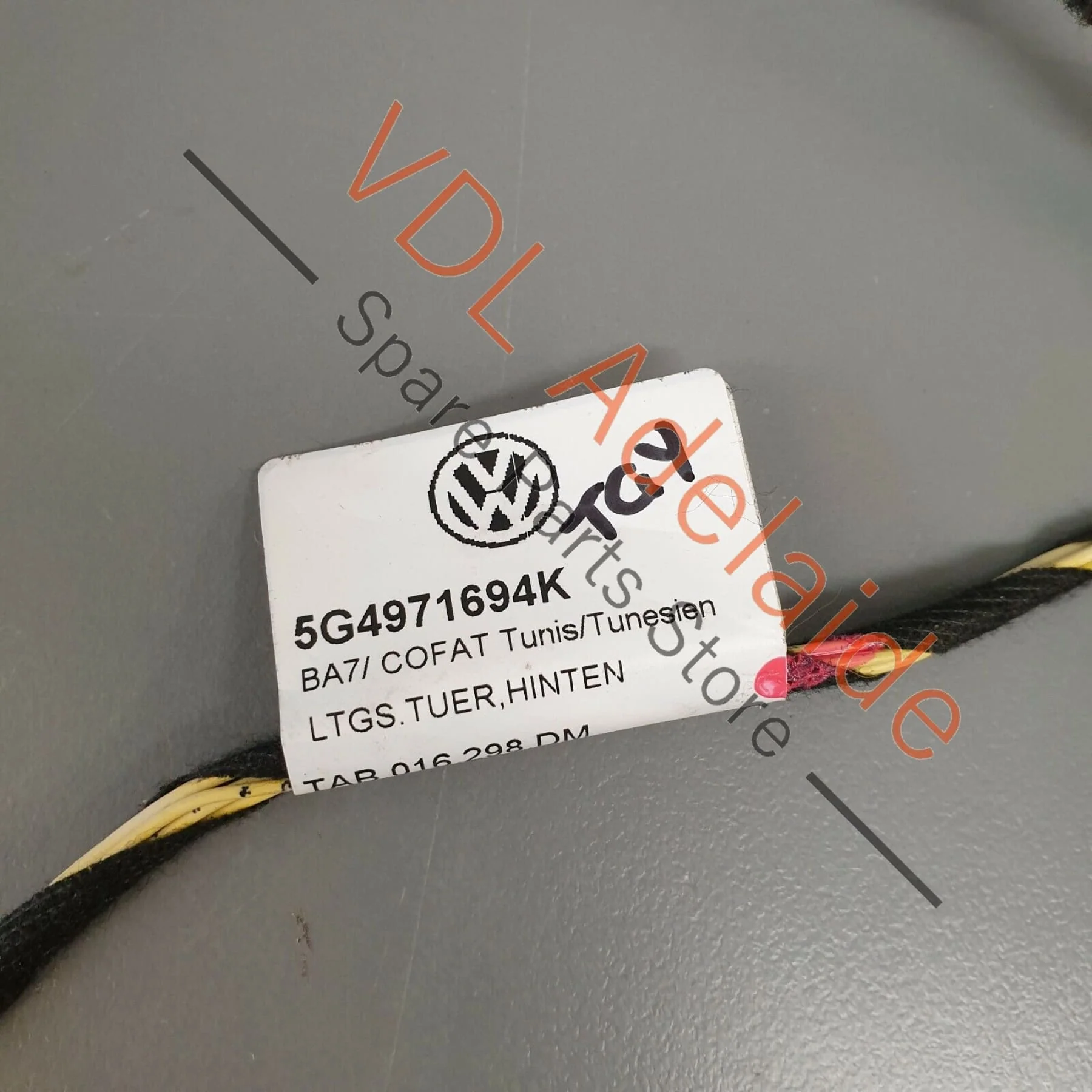 VW Golf MK7 Estate Wagon Rear Right Door Wiring Cable Harness 5G4971694K - Image 3