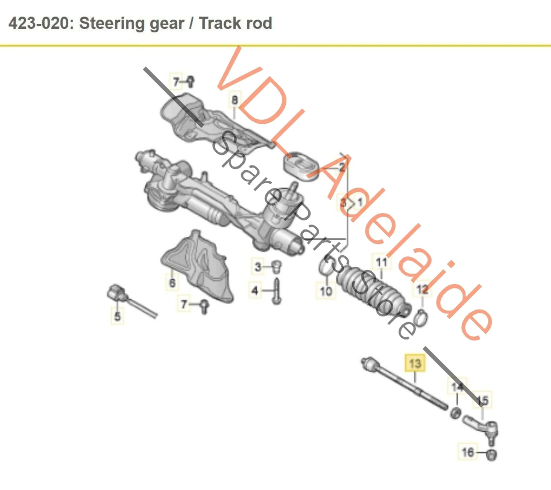 VW Volkswagen Audi Skoda Seat Porsche Pair of NEW Track Rod Tie Rod Rack Ends