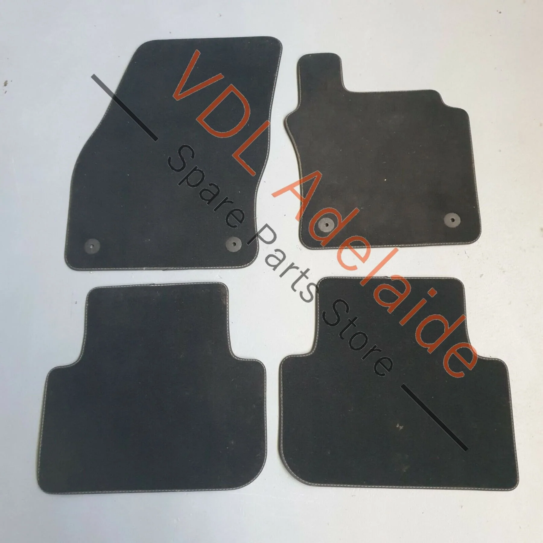 Genuine OEM VW Tiguan MQB Mk2 Set of Floor Mats Front & Back Black & Grey