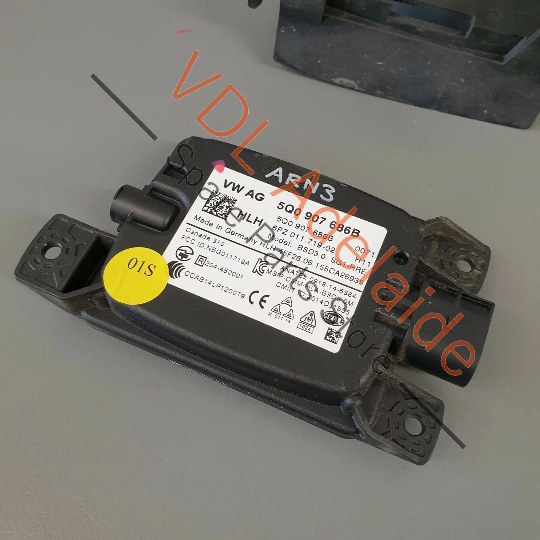 VW Golf R MK7 Right Side Master Control Unit for Blind Spot Detection 5Q0907686B - Image 3