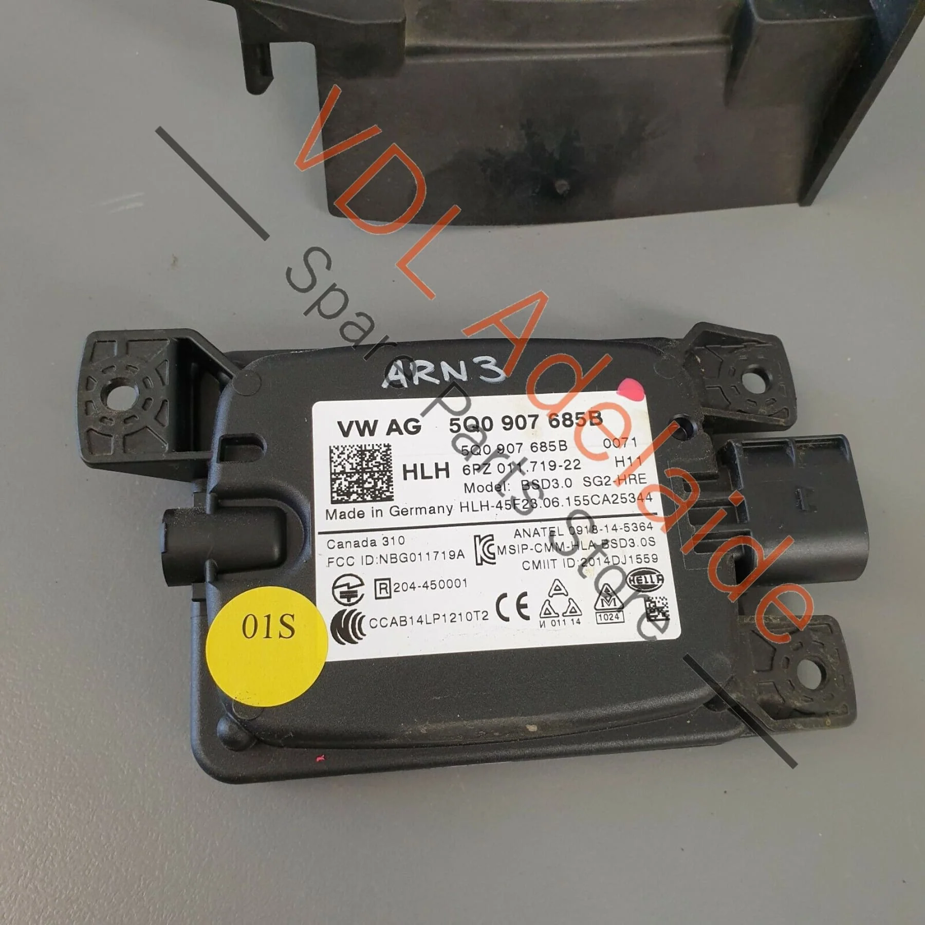 VW Golf R MK7 Left Side Slave Control Unit for Blind Spot Detection 5Q0907685B - Image 3