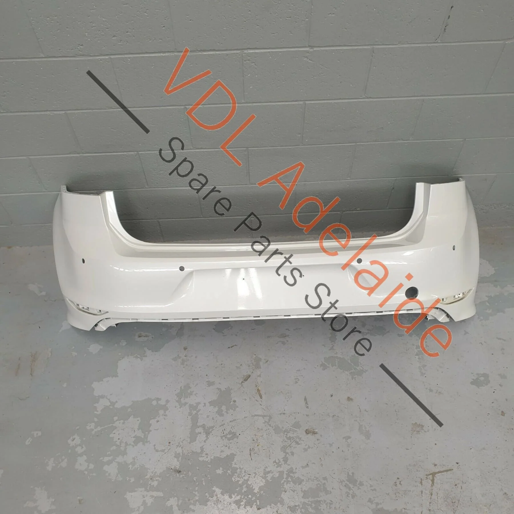 VW Golf R MK7 Rear Bumper Bar Cover Pearl White Oryxweiss Perleffekt 0R0R - Image 3