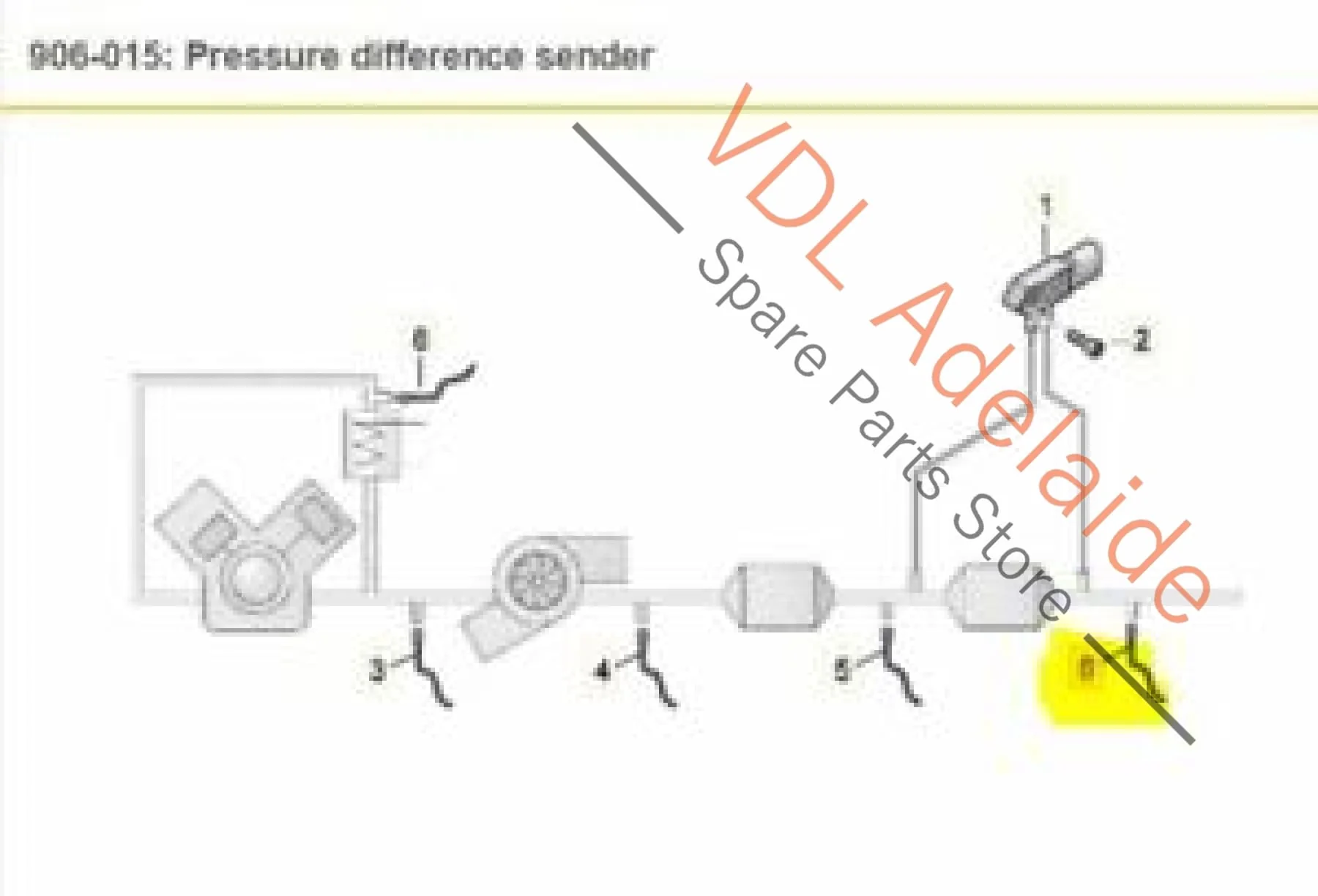 VW Tiguan MQB Mk2 Exhaust Gas Temperature Sender DFHA 04L906088EM