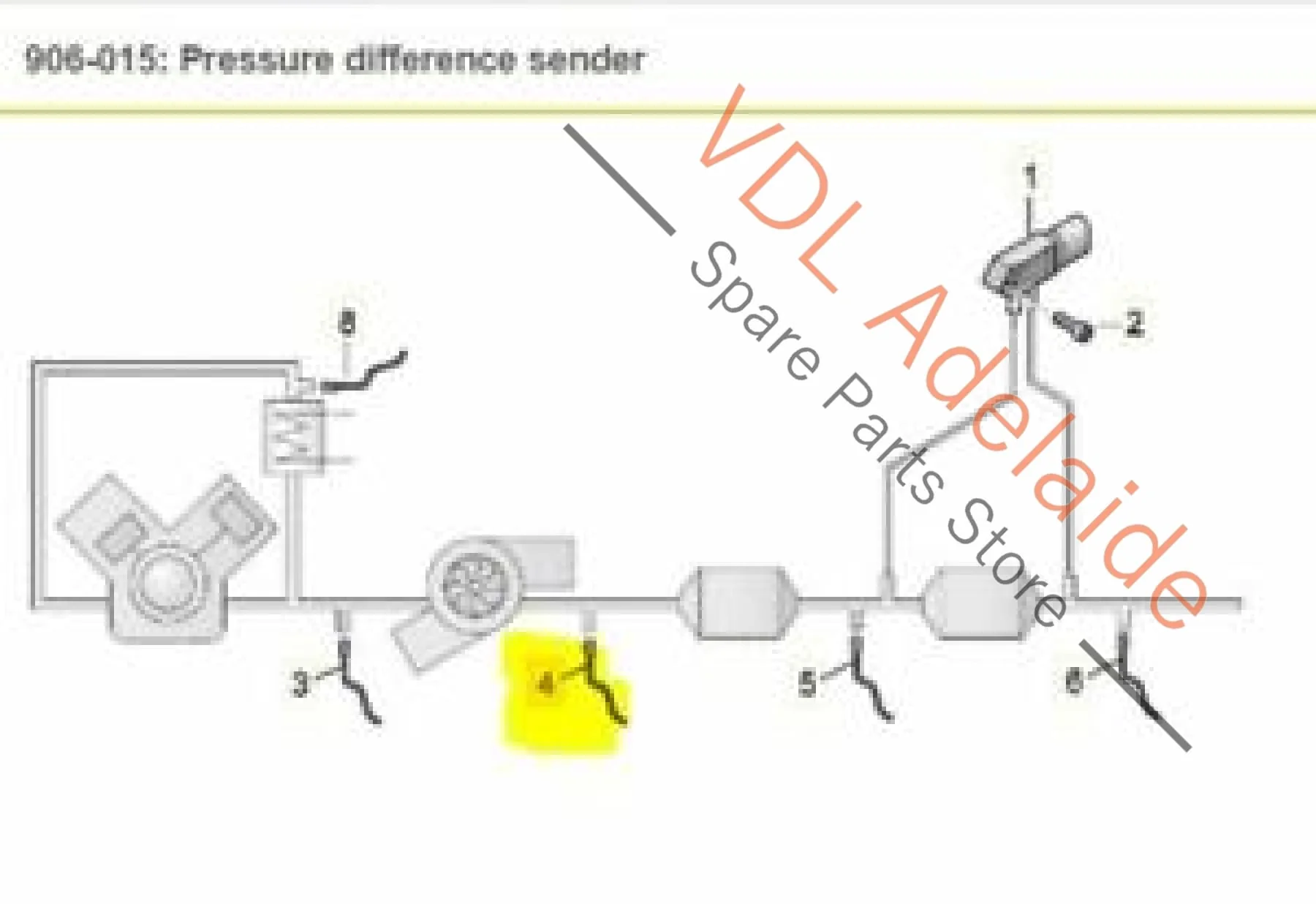 VW Tiguan MQB Mk2 Exhaust Gas Temperature Sender DFHA DFGC 04L906088CC