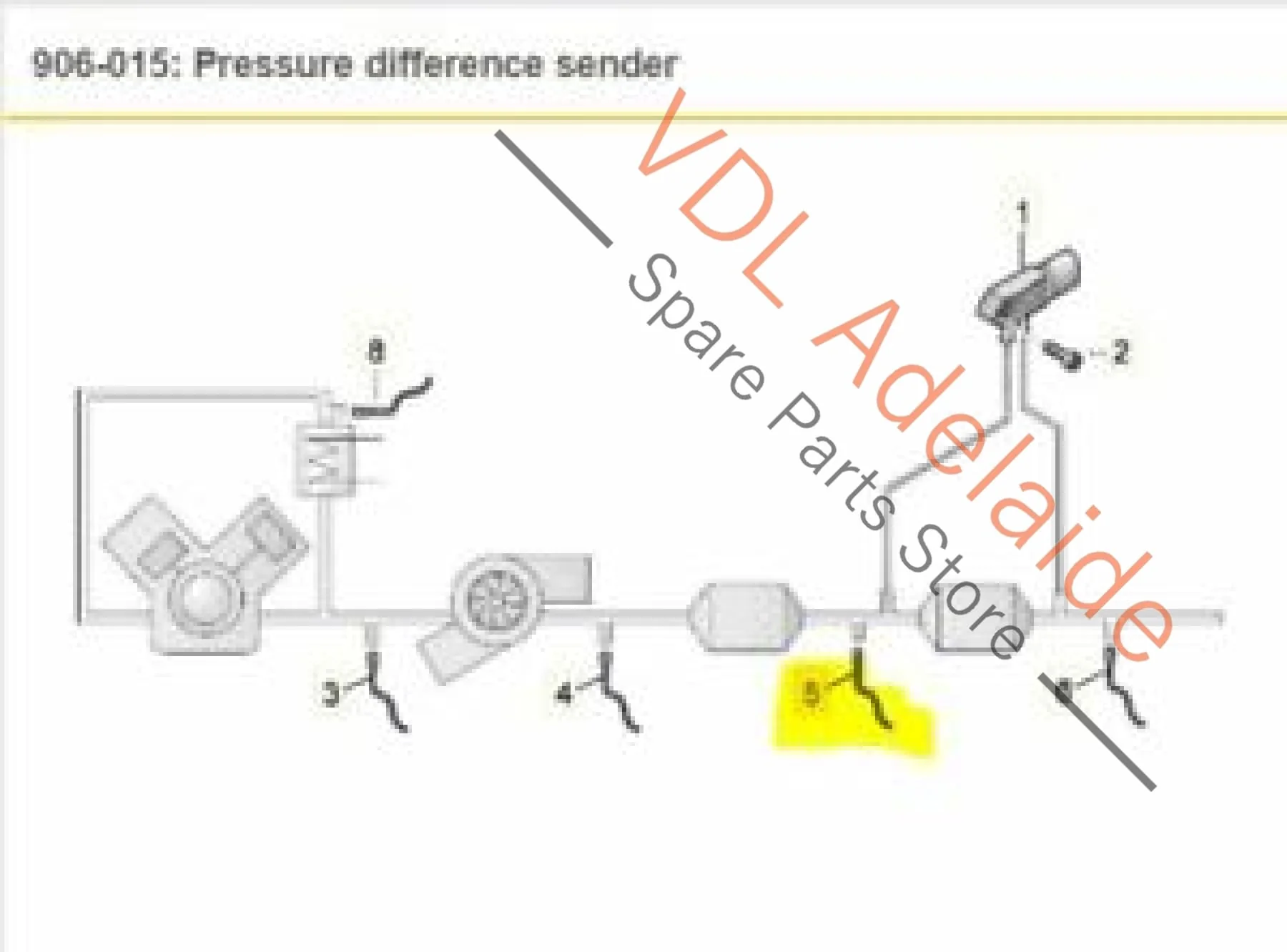 VW Tiguan MQB Mk2 Exhaust Gas Temperature Sender DFGA DFHA DFGC 04L906088DN