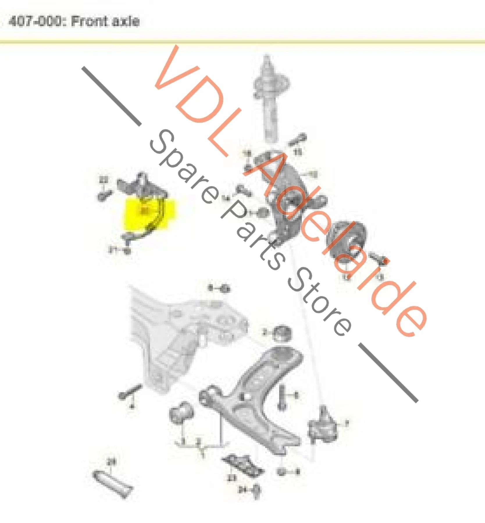 VW Tiguan MQB Mk2 Front Left Suspension Level Sensor With Poles 5Q0412521C - Image 3