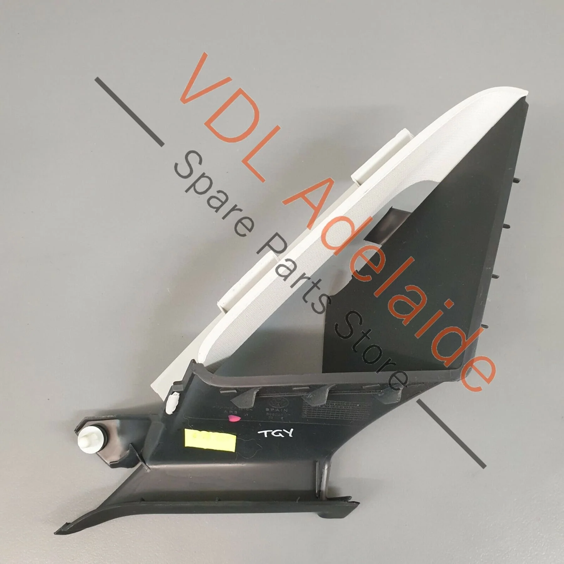 VW Golf MK7 Wagon Right Lower Interior Trim For A-Pillar, Titanium Black, Grey