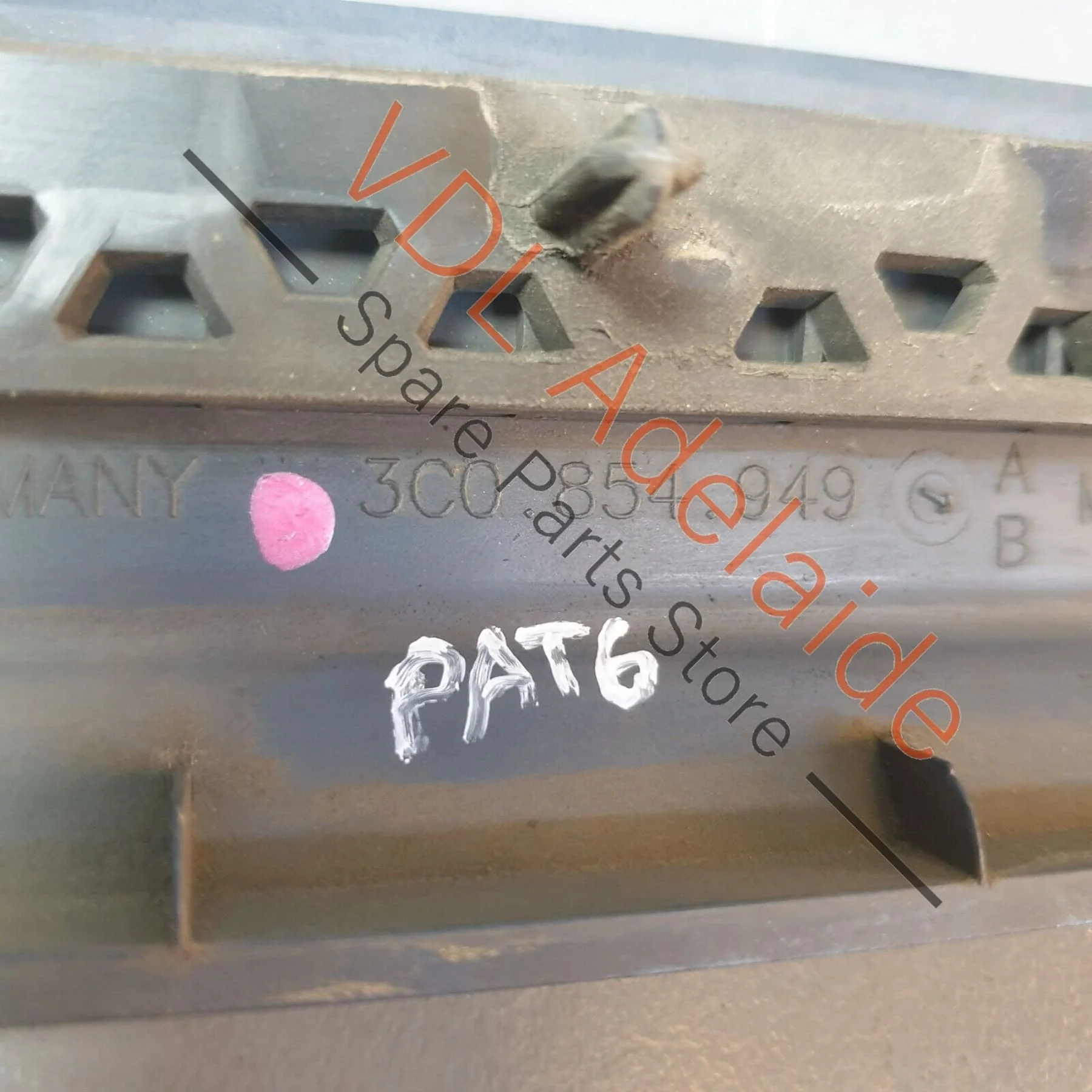VW Passat R36 B6 Left Rear Exterior Door Strip Moulding Trim 3C0854949B GRU - Image 5