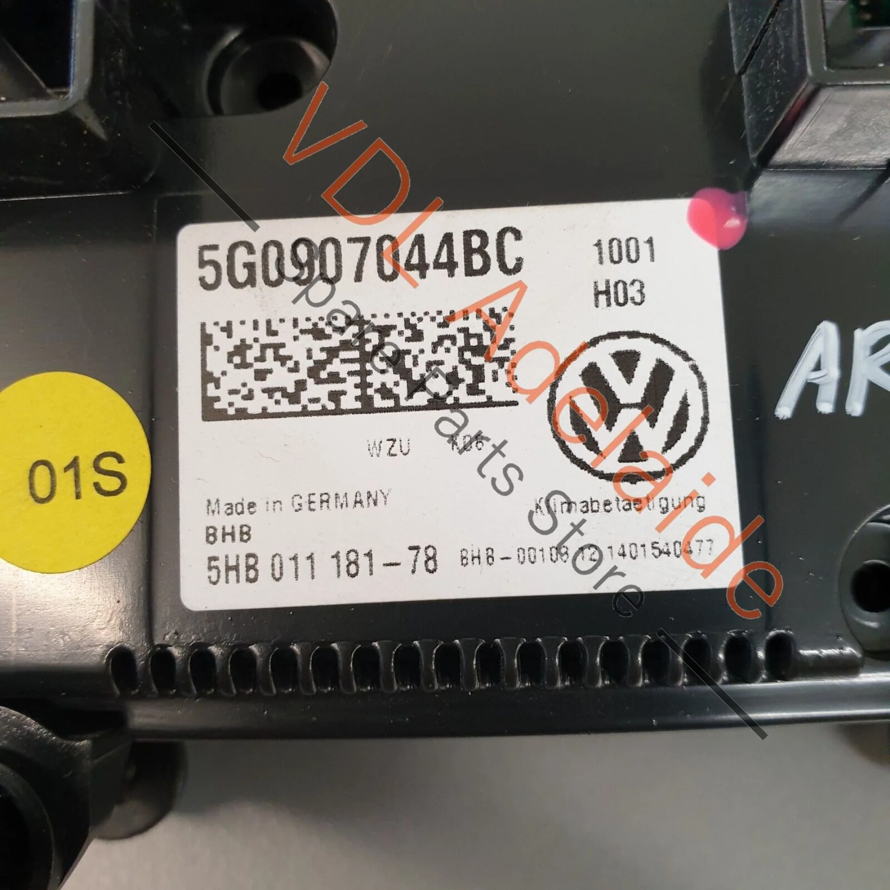 VW Golf GTi Mk7 Climate Control Aircon AC Heater Demister Switch 5G0907044BC - Image 2