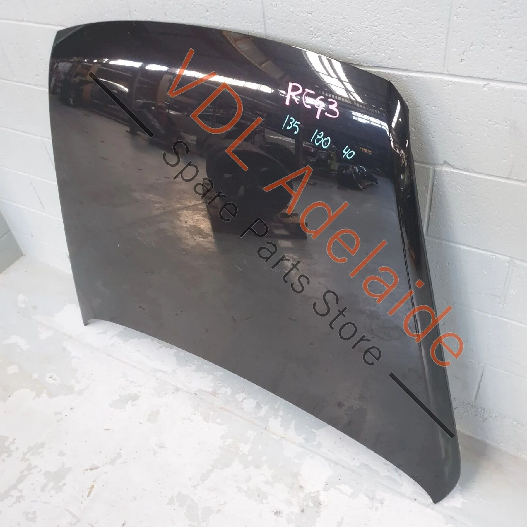 VW Touareg V10 7L Hood Bonnet Panel Black Magic Pearl Z4Z4 - Image 3
