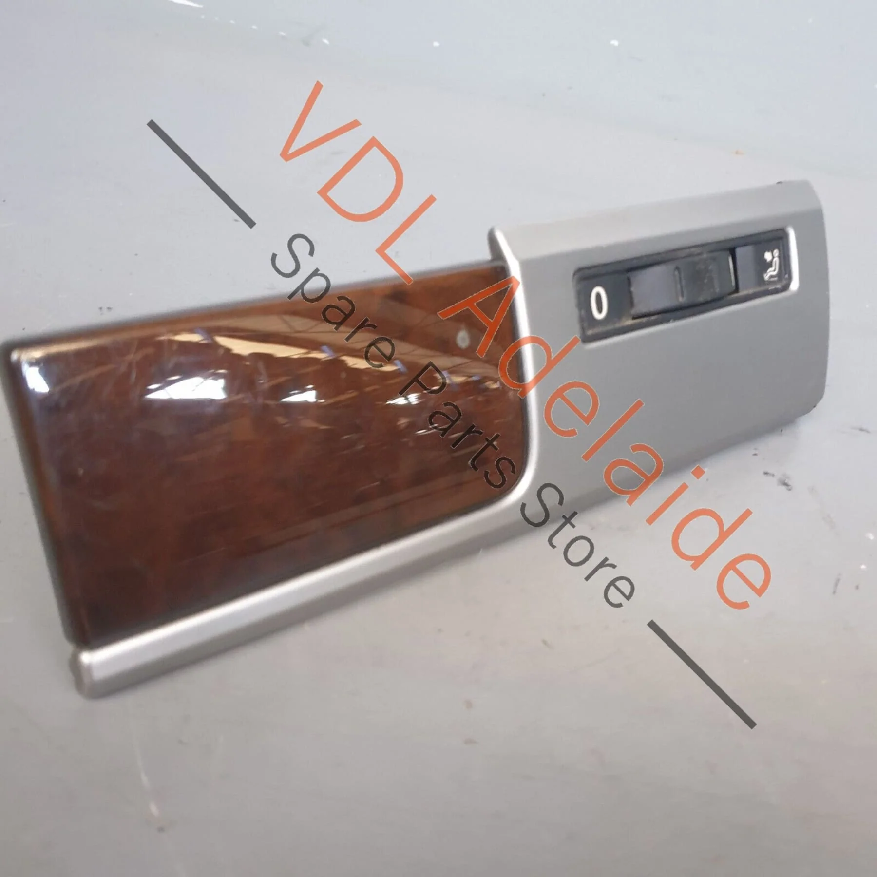 VW Touareg V10 7L Burr Walnut & Aluminium Dash Interior Trim for Right Side Dash 7L6858629C - Image 6