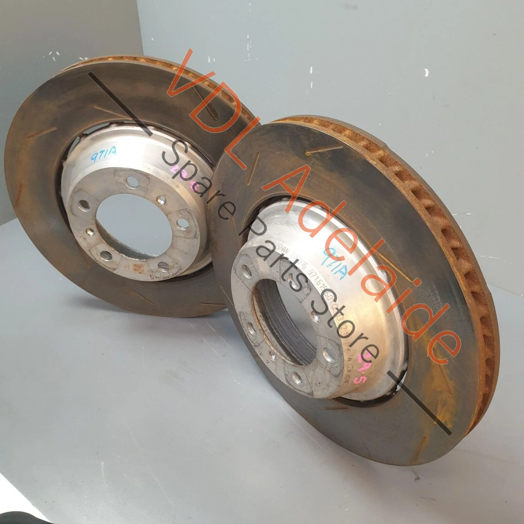 Porsche Panamera Turbo 971 Pair of Rear Disc Rotors 380mm x 30mm Slotted