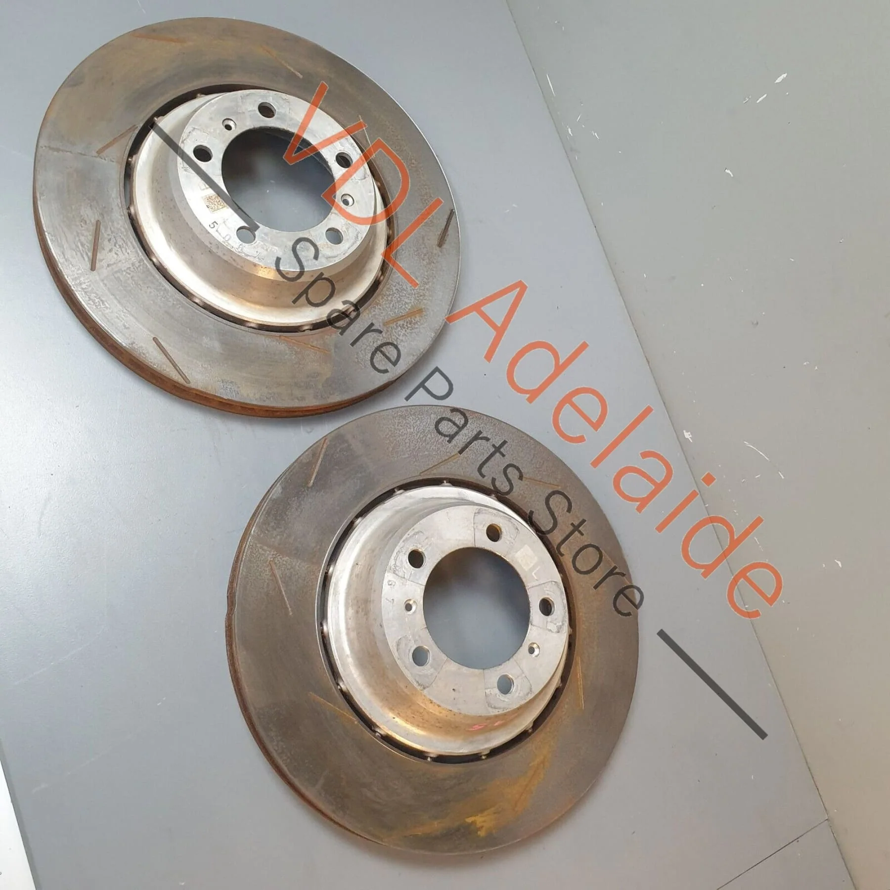 Porsche Panamera Turbo 971 Pair of Rear Disc Rotors 380mm x 30mm Slotted - Image 7