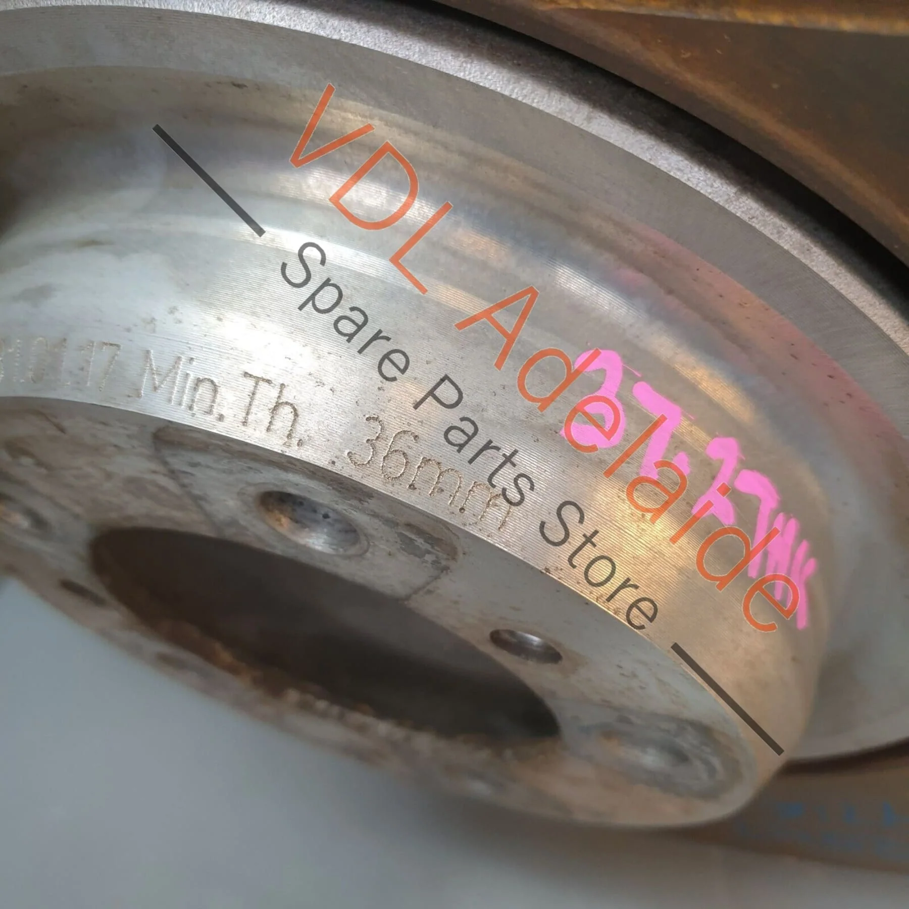 Porsche Panamera Turbo 971 Pair of Front 410mm Brake Disc Rotors Slotted - Image 3