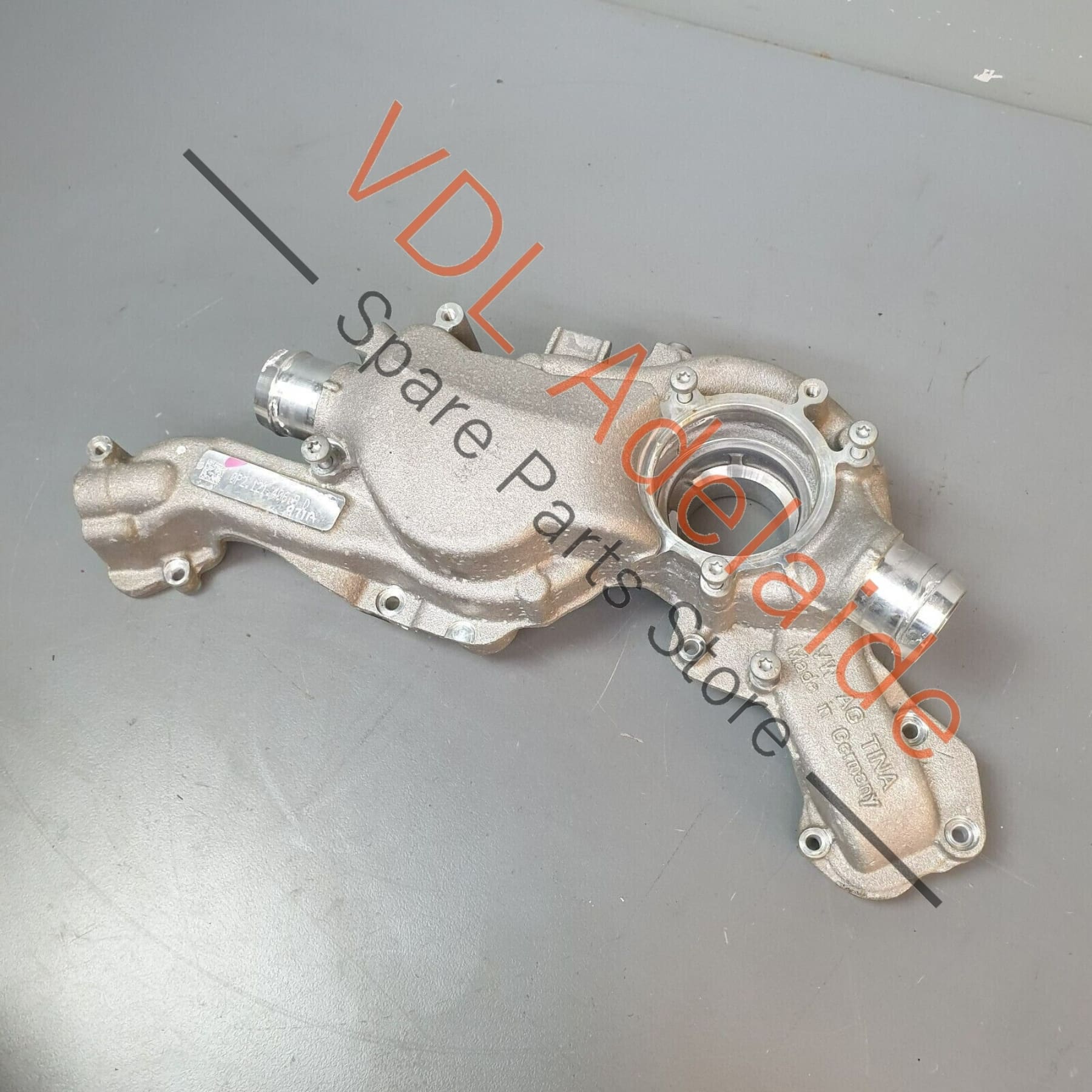 Porsche Cayenne Panamera Turbo 4.0 V8 Engine Coolant Regulator Housing Jacket - Image 2