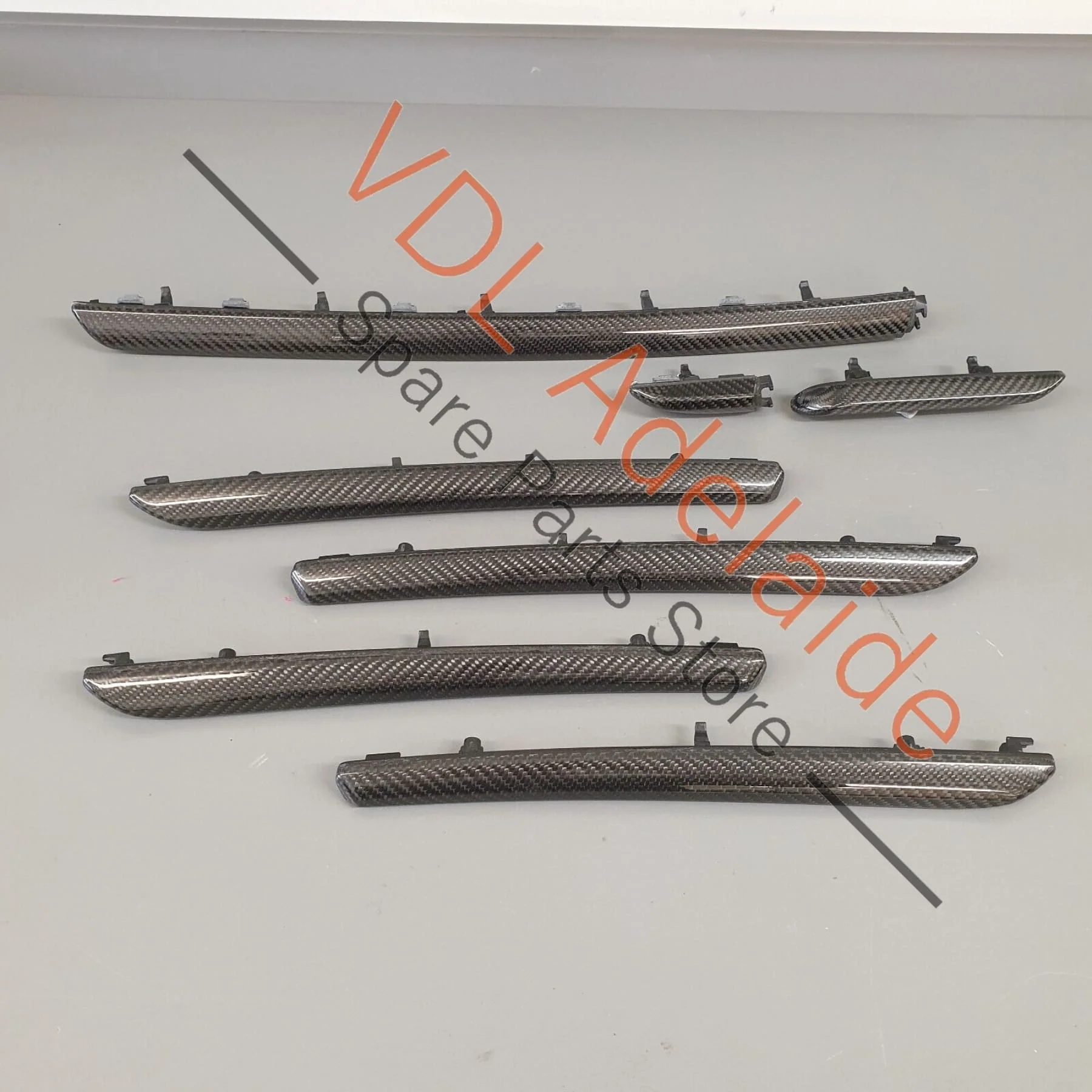 Audi RS3 8V Sportback Interior Dash & Door Carbon Trim Insert Set for RHD