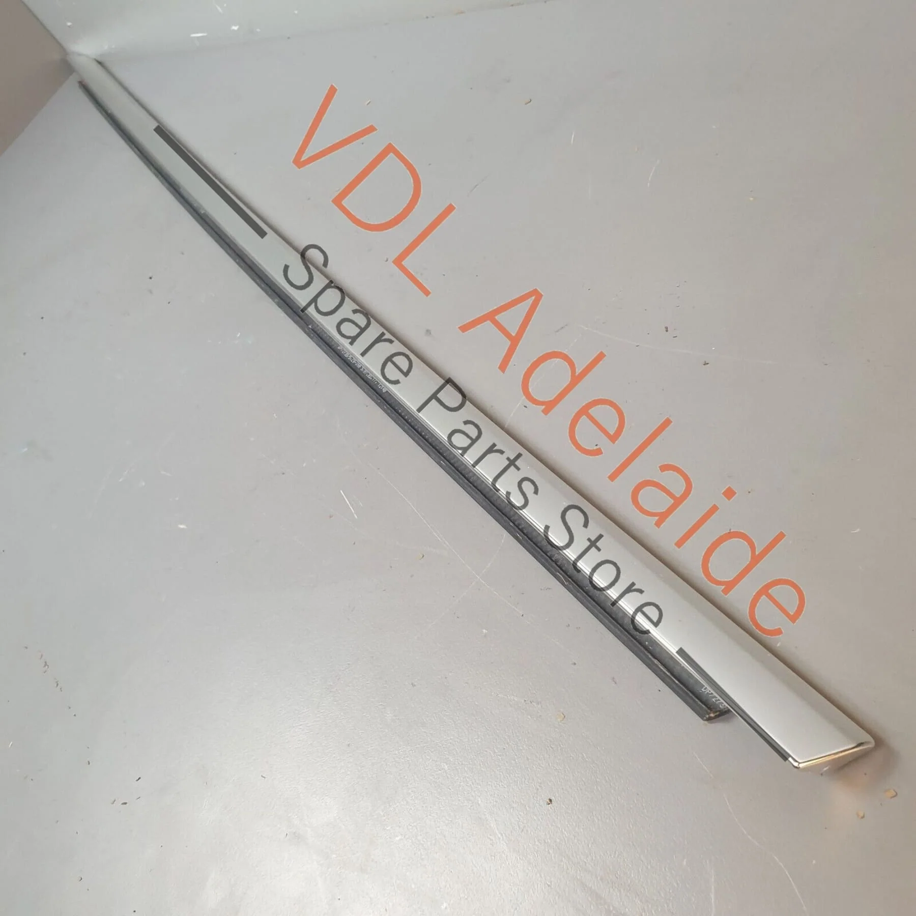 Porsche Panamera Turbo 971 Left Front Window Slot Seal Door Exterior Chrome