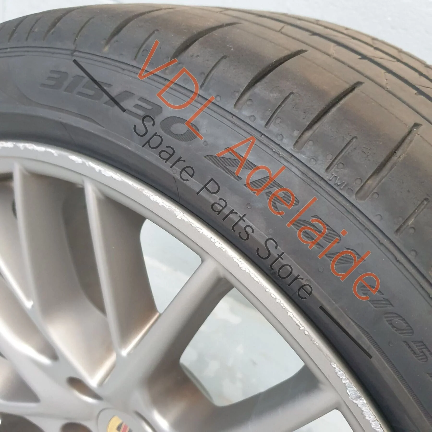 1x Porsche Panamera Turbo 971 21x11.5 in Rear Alloy Wheel Rim - Image 8