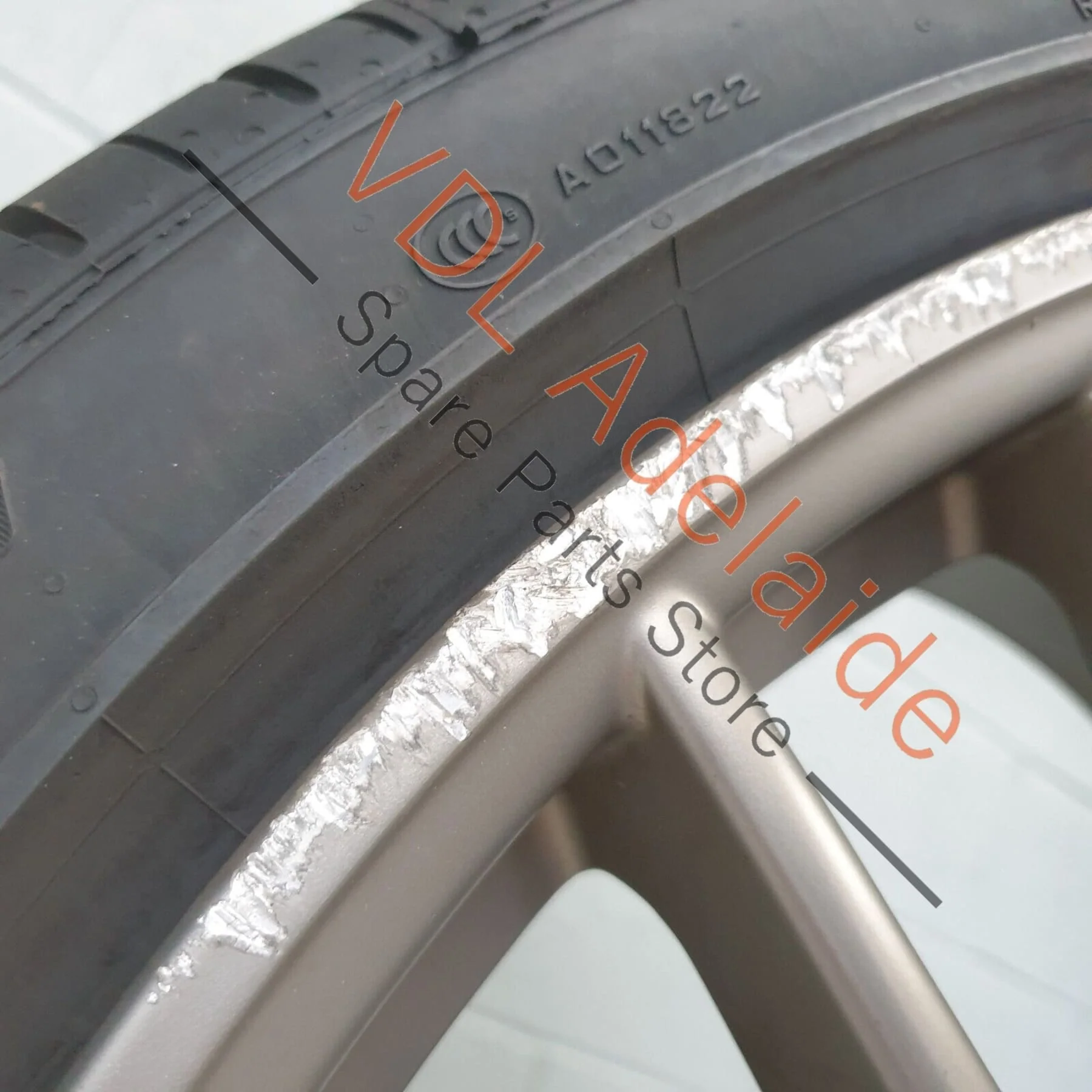 1x Porsche Panamera Turbo 971 21x11.5 in Rear Alloy Wheel Rim - Image 9