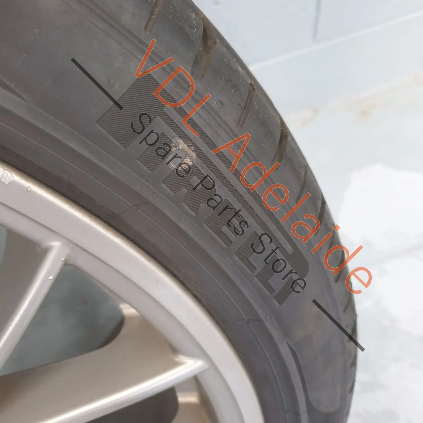 1x Porsche Panamera Turbo 971 21x11.5 in Rear Alloy Wheel Rim - Image 5