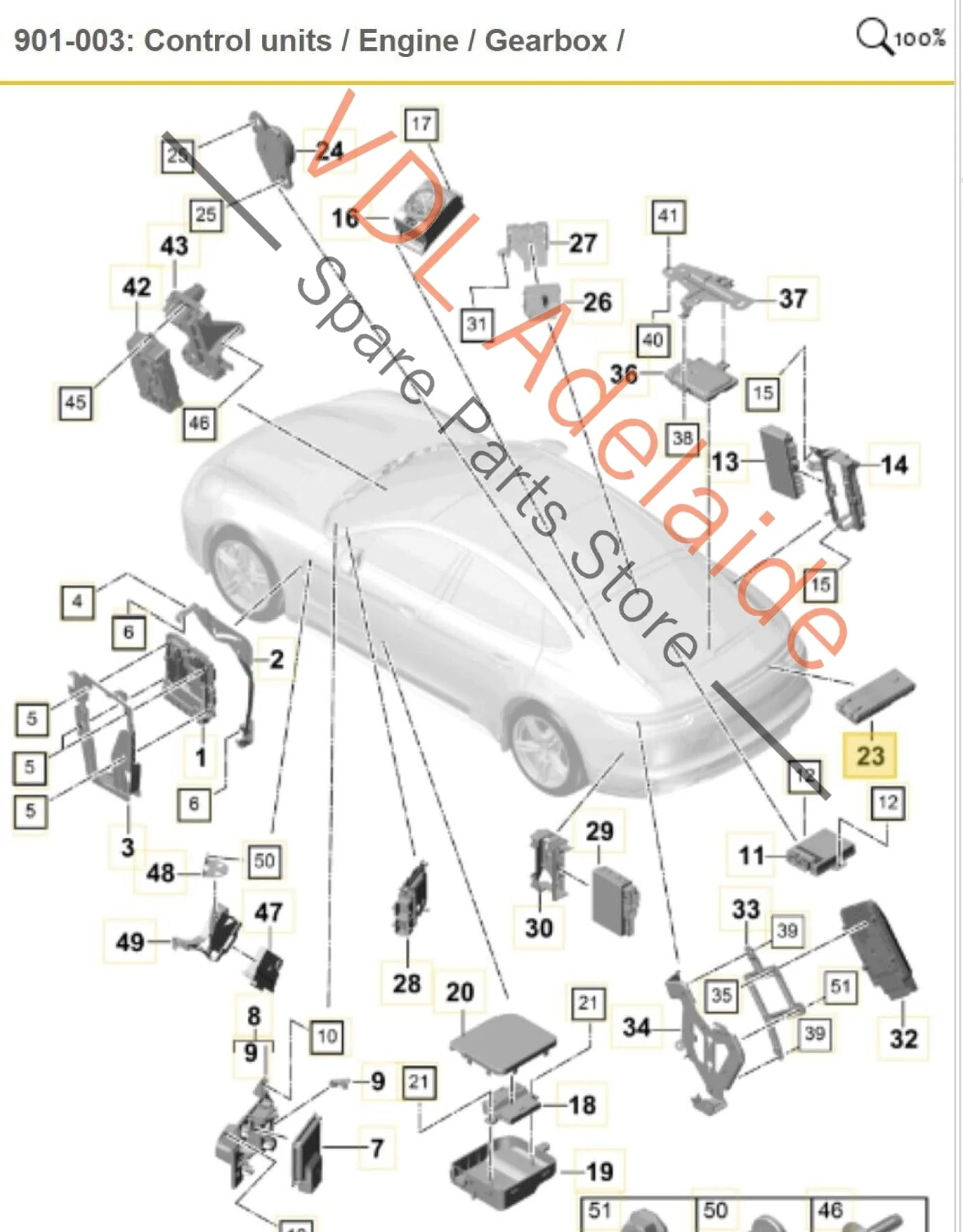 Porsche Panamera Turbo 971 Control Unit for Tailgate Boot Hatch