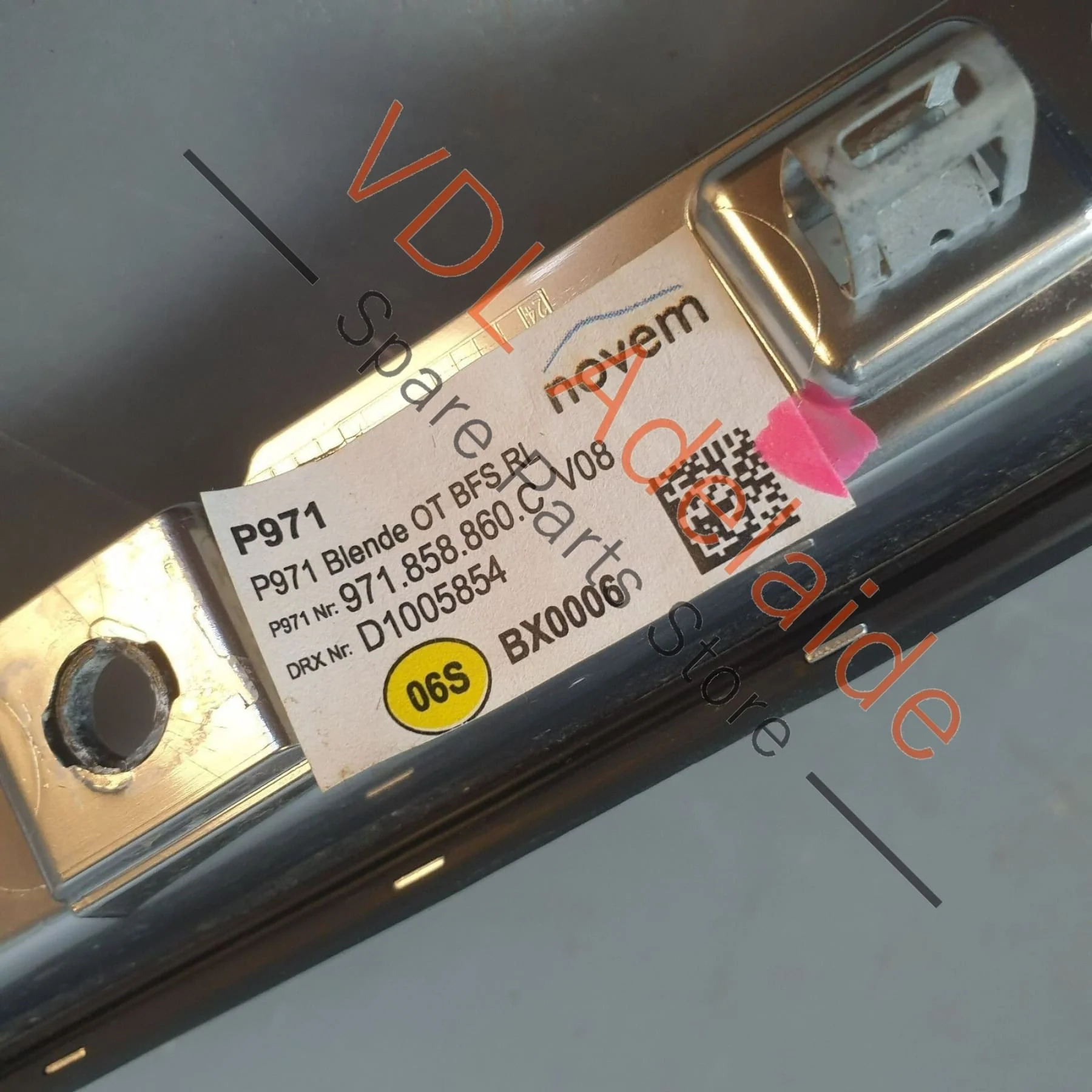 Porsche Panamera Turbo 971 Interior Dashboard Trim Strip Upper 971858860C - Image 8