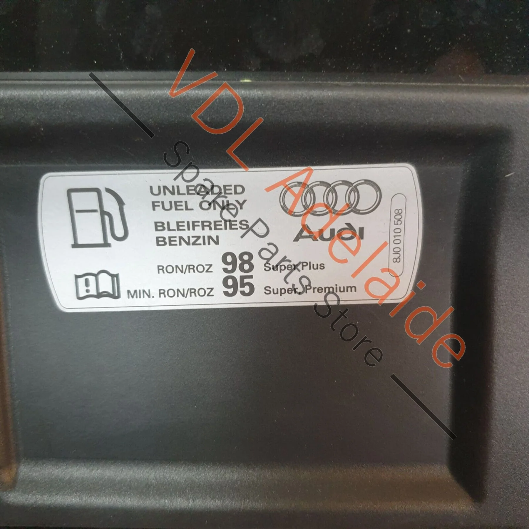Audi RS3 8V Fuel Door Flap Lid 8V4809906F Mythos Black LY9T - Image 10