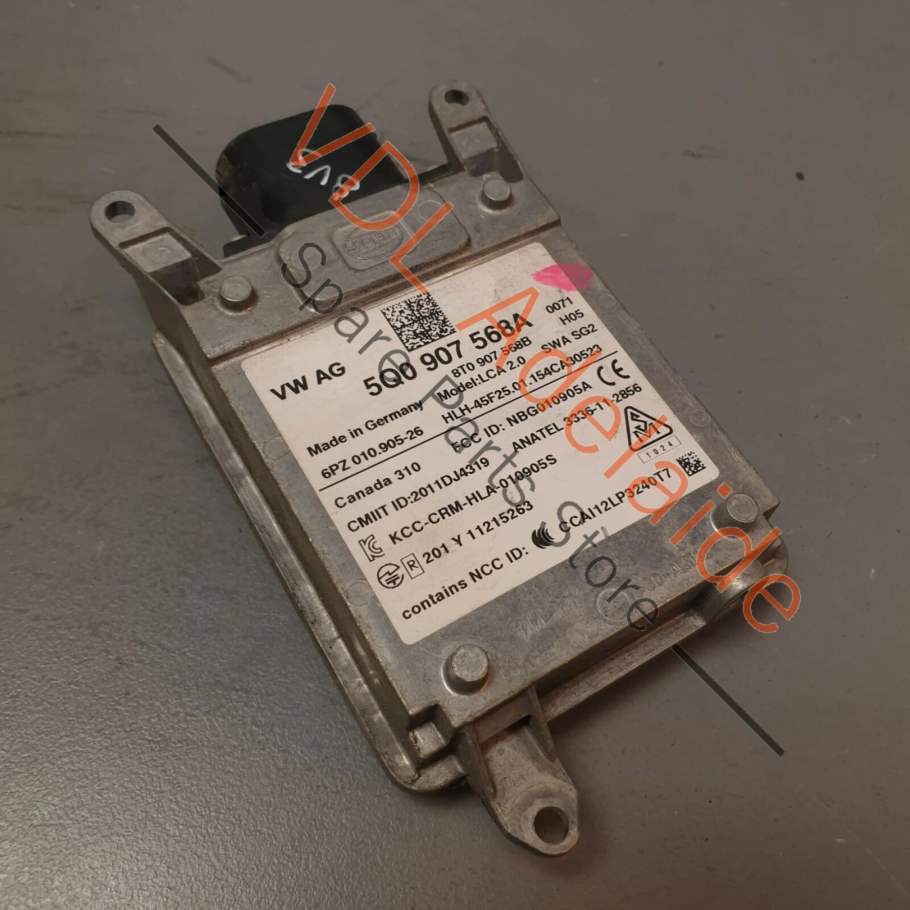 Audi RS3 8V Control Unit Radar for Lane Change Assist Slave Left LHS 5Q0907568A - Image 3