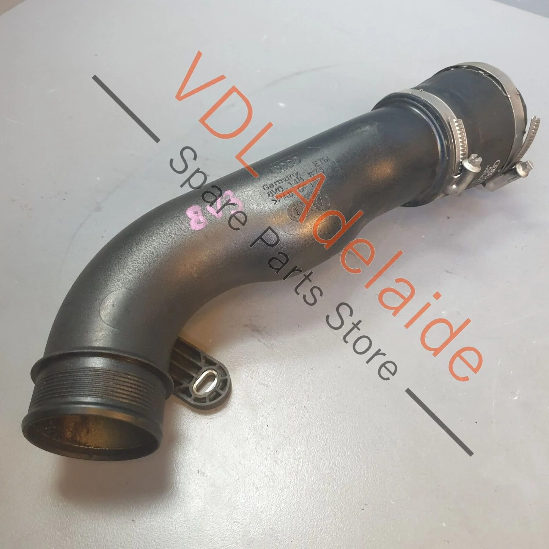 Audi RS3 8V TTRS Turbo Charger Intercooler Air Pipe Left Side 8V0145727