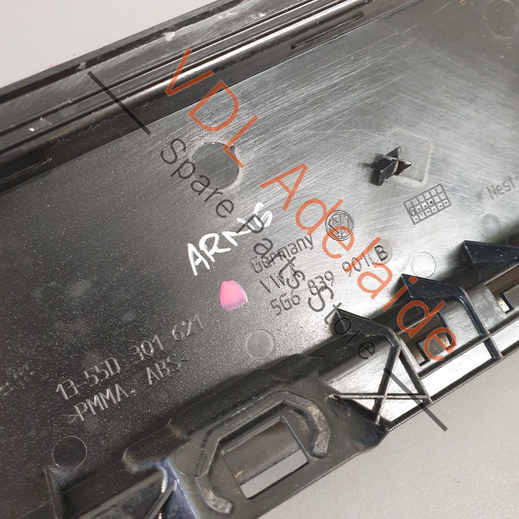 VW Golf GTi Mk7 Rear Left Exterior Trim for Door Window Frame 5G6839901B - Image 10