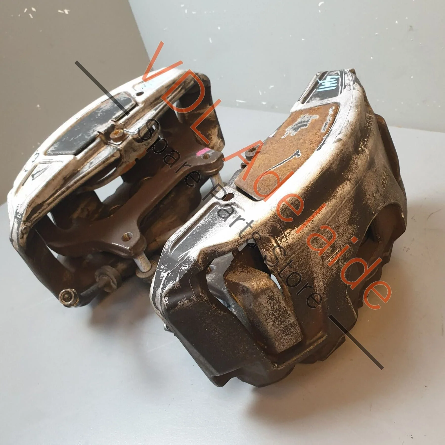 VW Audi A8 4H Pair of Front Brake Brakes Calipers 380mm x 36mm Disc - Image 3