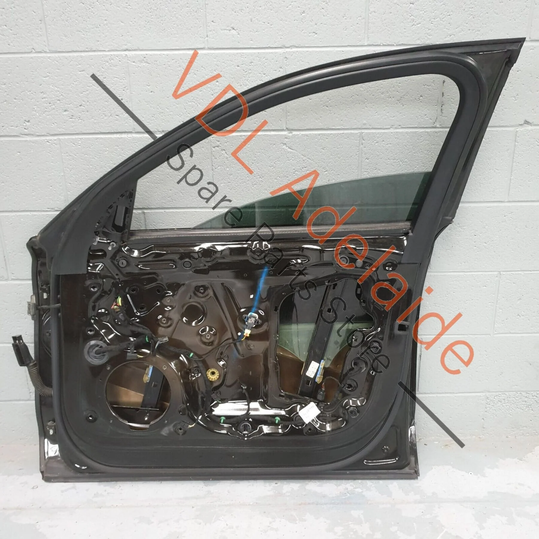 Audi A8 4H 2010-2017 Front Right Door Shell Panel w Glass Havanna Black 4J4J 4H0845202A - Image 5