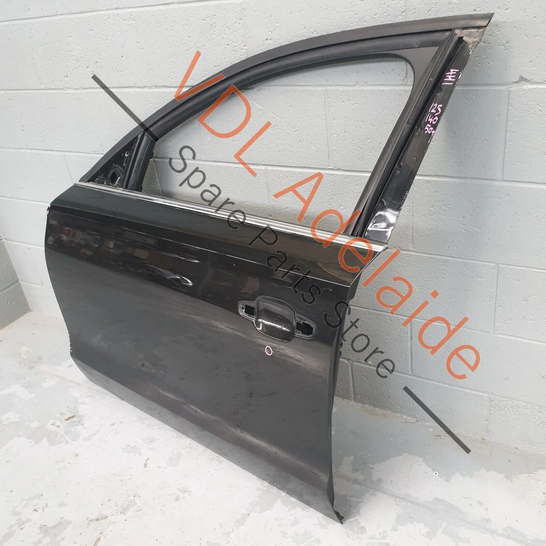 Audi A8 4H 2010-2017 Front Left Door Shell Panel w Glass Havanna Black 4J4J 4H0831051B - Image 3