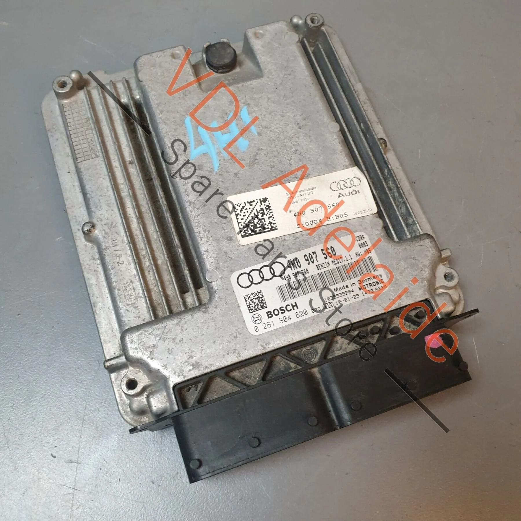 Audi A8 4H V8 CDRA Engine ECU Control Unit 4H0990990 4H0907560 MED17.1.1