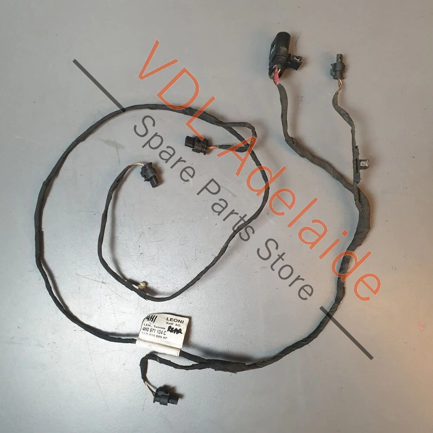 Audi A8 4H Rear Bumper Wiring Cable Set for Parking Sensors 4H0971104K