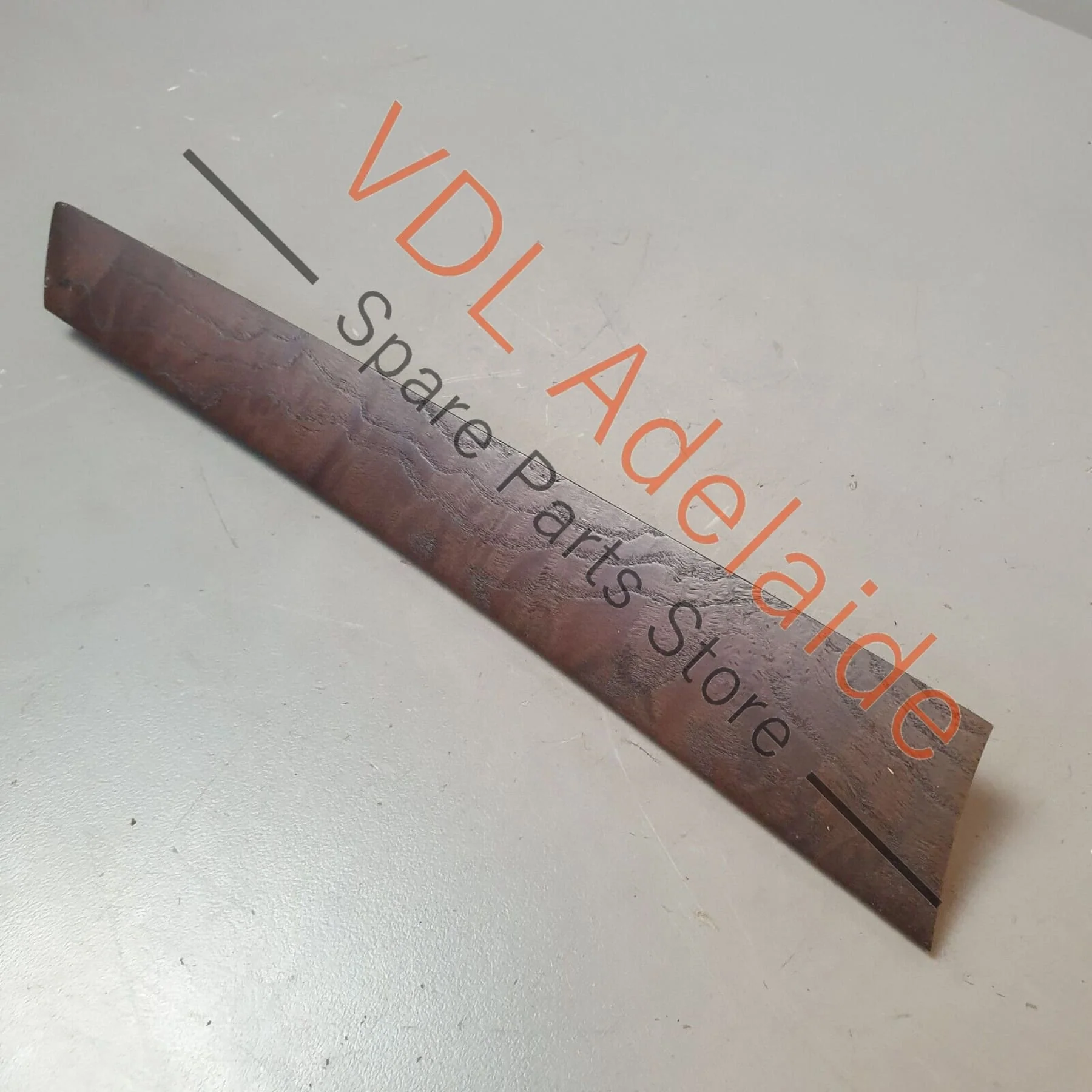 Audi A8 4H Rear Left Door Trim Insert Wood Ash Grain Balsamico Brown 4H0867419E - Image 5