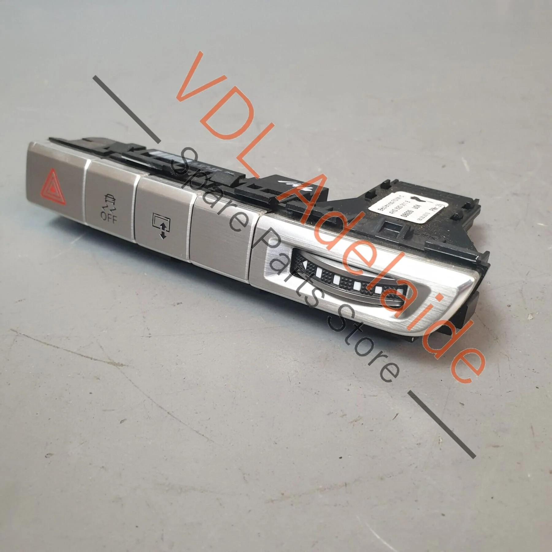 Audi A8 4H Dashboard Switch for Hazard ABS & MMI Brushed Stainless Steel 4H2959673D - Image 4