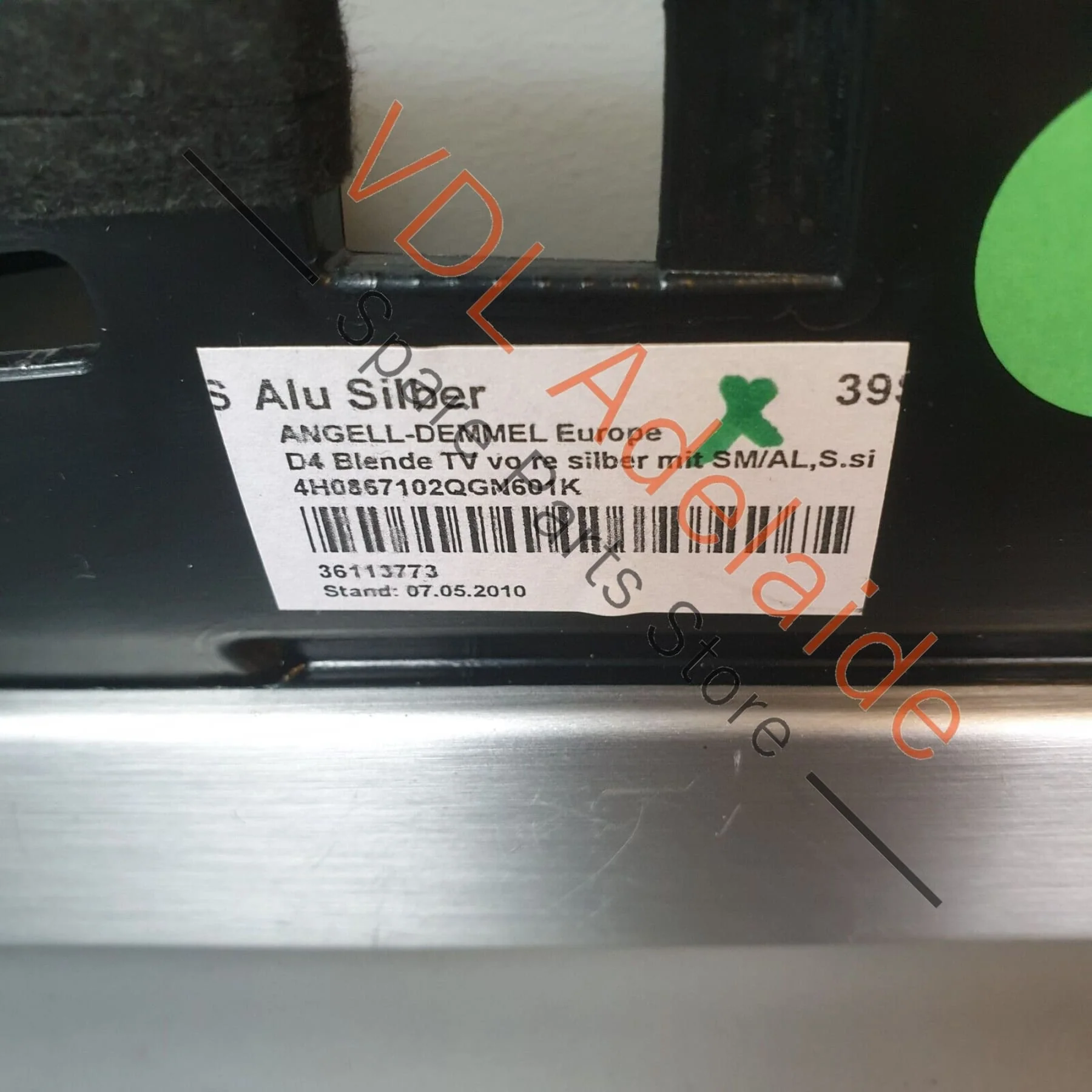 Audi A8 4H 2010-2017 Front Right Door Trim Insert Brushed Aluminium 4H0867068E - Image 5