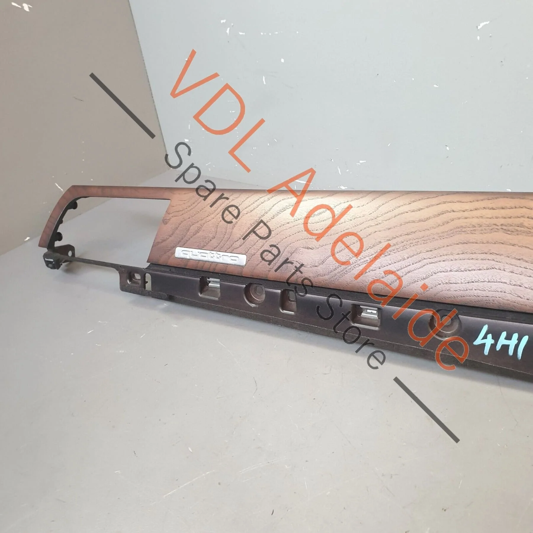 Audi A8 4H Dash Dashboard Trim Insert Wood Ash Grain Balsamico Brown for RHD 4H2857211E - Image 6