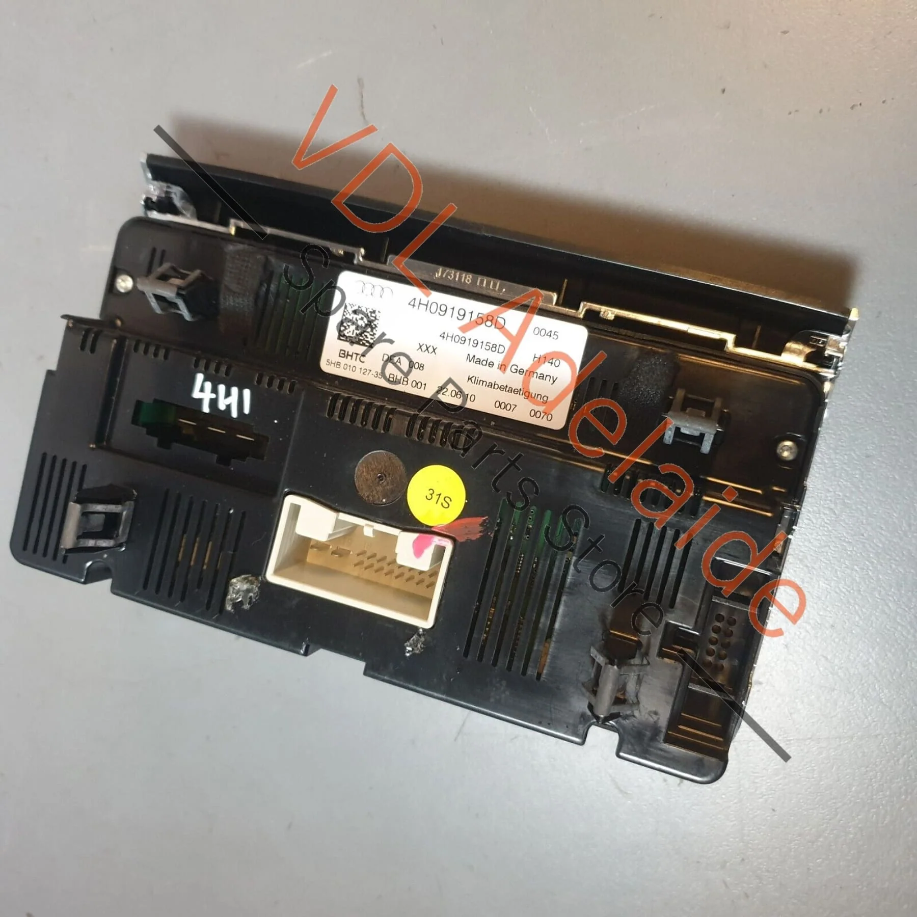 Audi A8 4H Rear Passenger AC Air Conditioning Control Panel Switch Unit Module 4H0919158D - Image 6