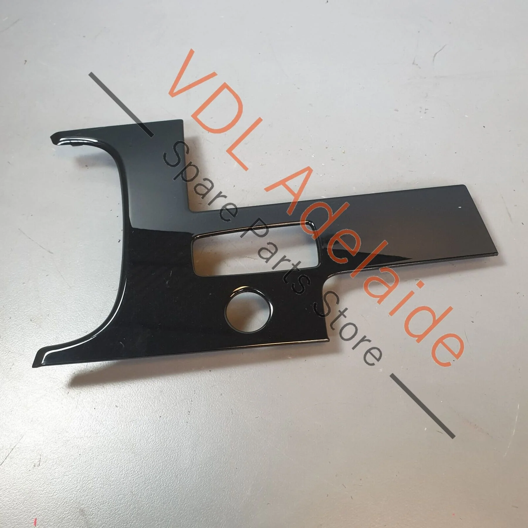 Audi A8 4H Centre Console Trim Insert Black Glossy for RHD 4H2857130A V58 - Image 4