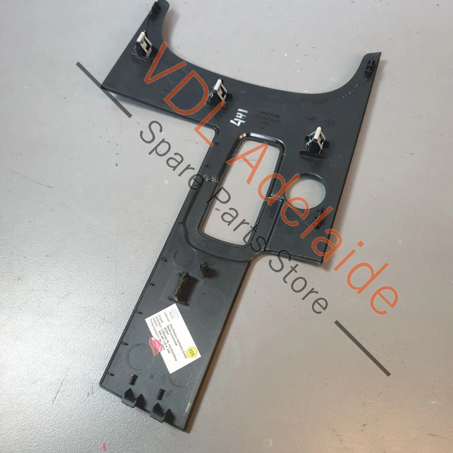 Audi A8 4H Centre Console Trim Insert Black Glossy for RHD 4H2857130A V58 - Image 5