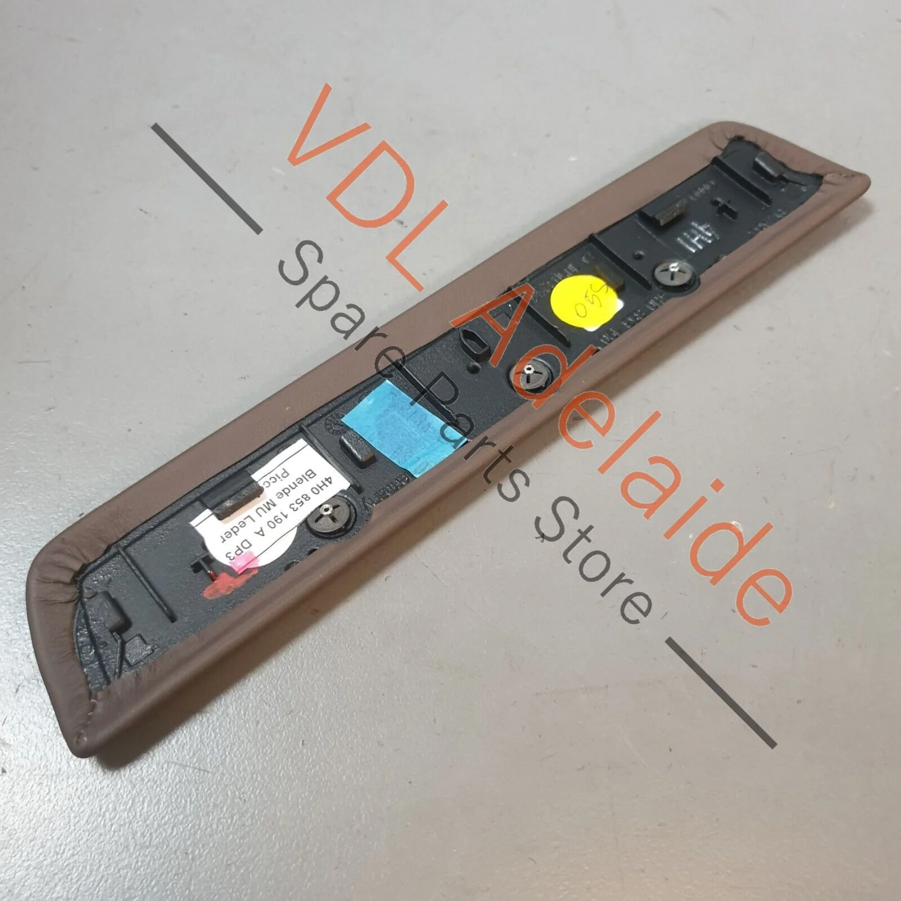 Audi A8 4H Leather Trim Panel for MMI Screen Dash 4H0853190 Picco brown - Image 4