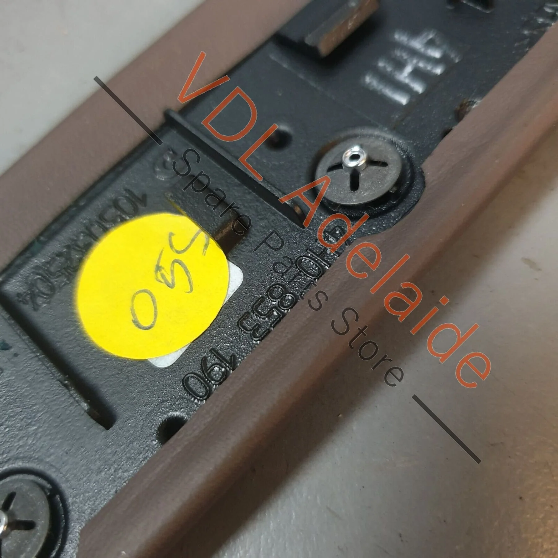 Audi A8 4H Leather Trim Panel for MMI Screen Dash 4H0853190 Picco brown - Image 5