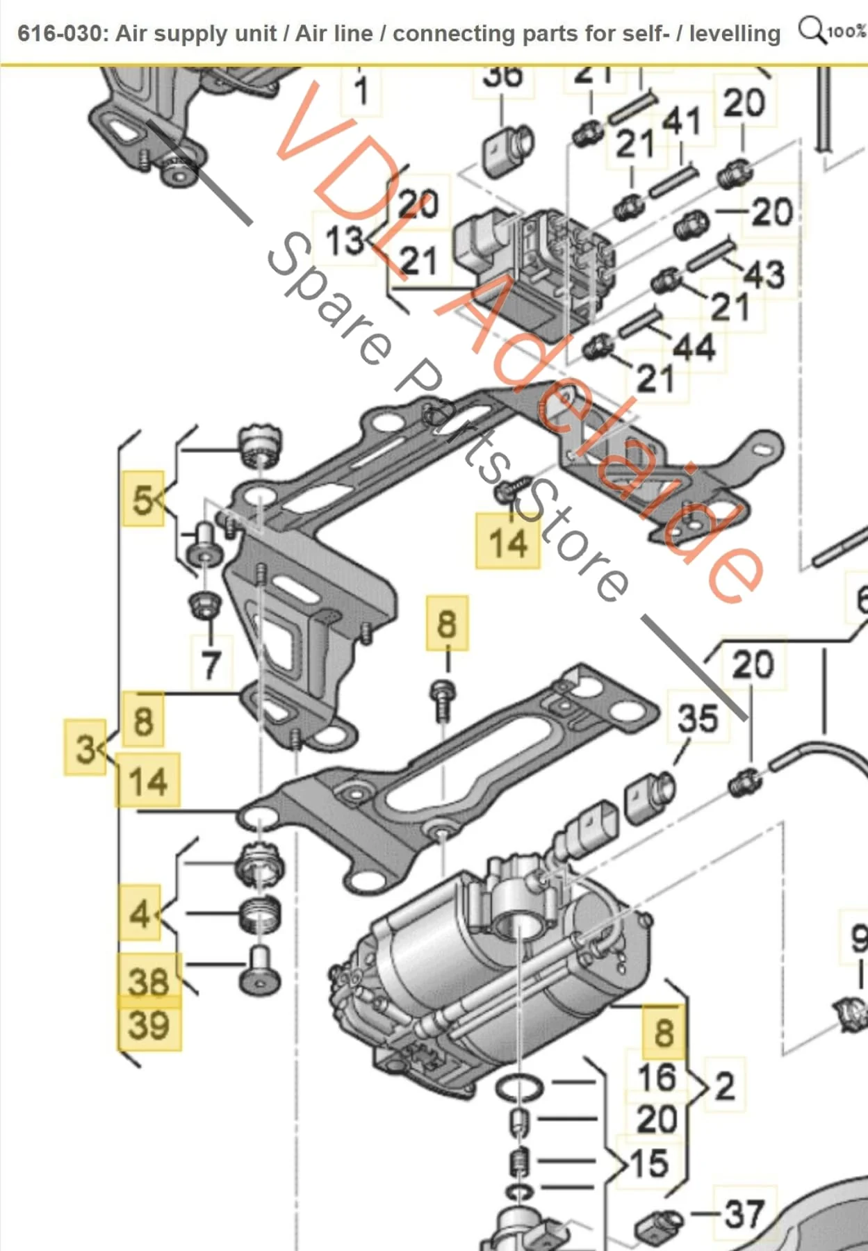 Audi A8 4H Air Suspension Pump Valve Insulated Mounting Bracket 4H0698999 - Image 2