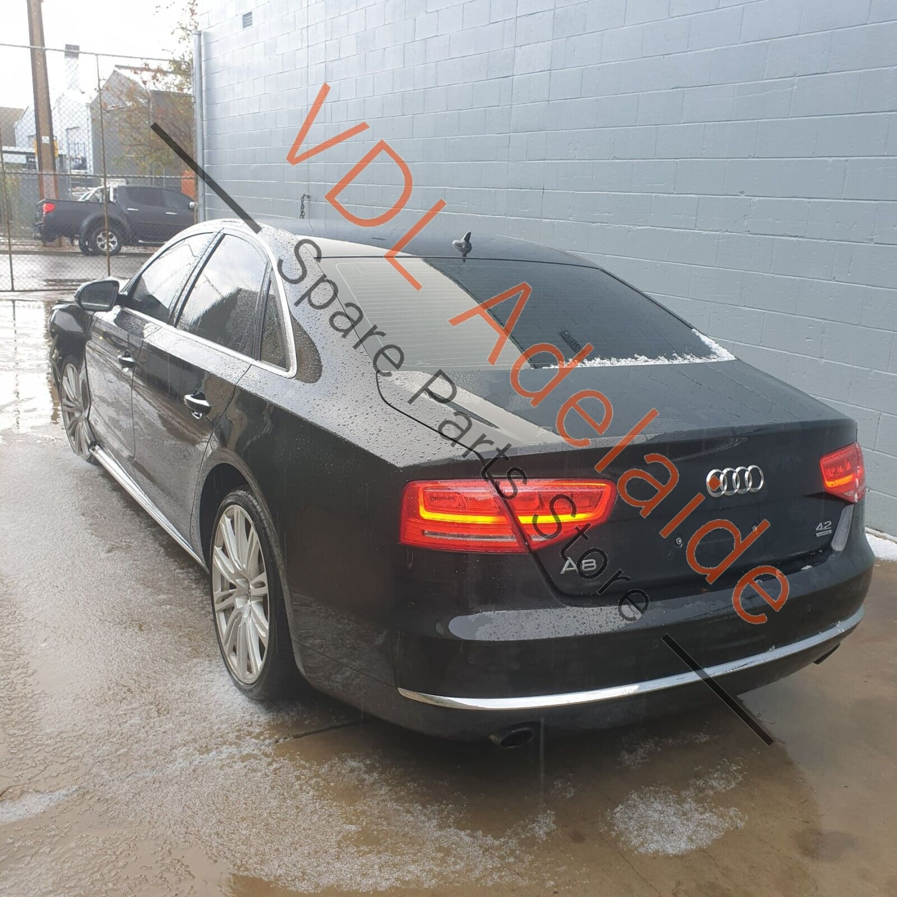 Audi A8 4H Fuel Filler Door Flap 4J4J Havanna Black 4H0809857B - Image 3