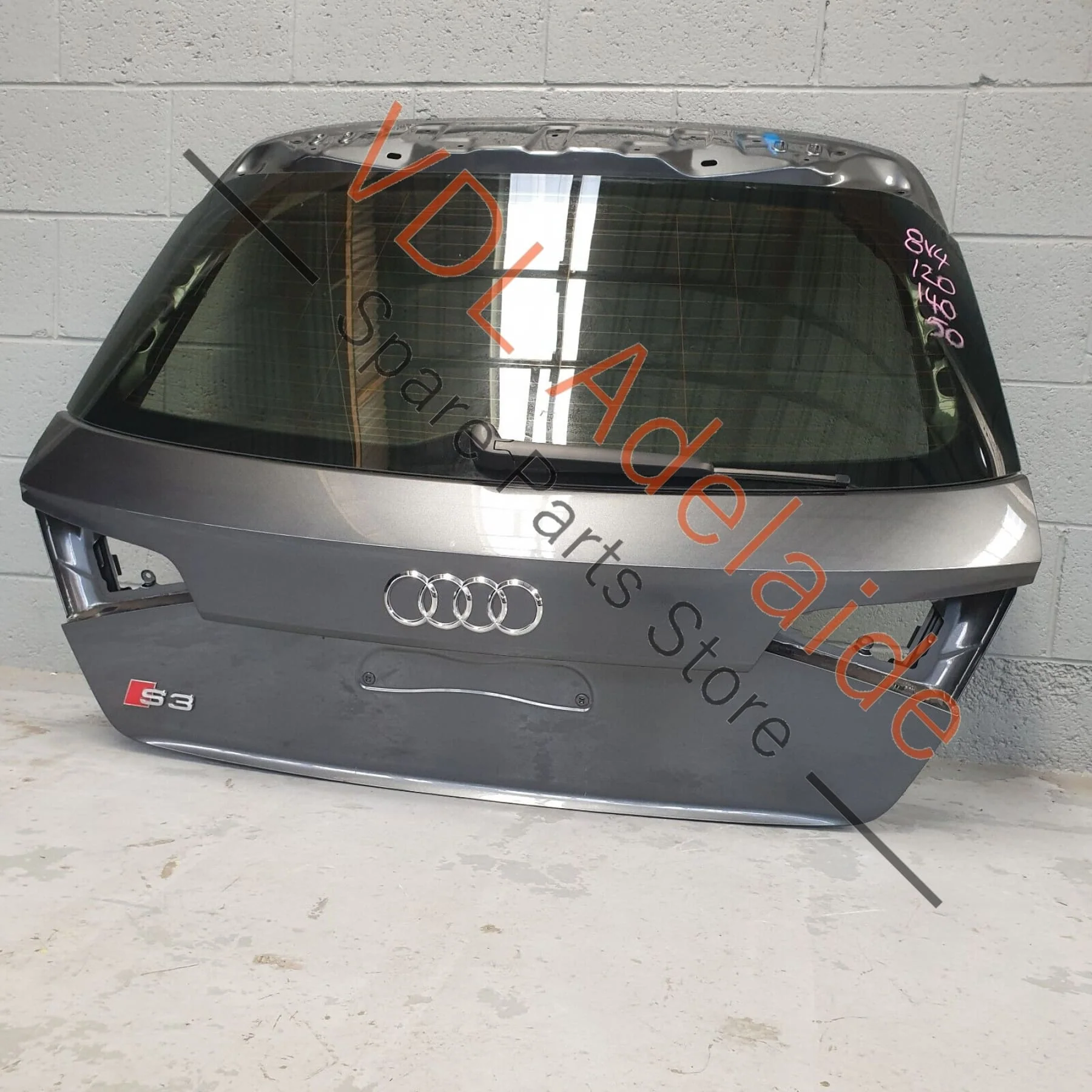 Audi S3 8V.5 Sportback 2014-20 Rear Hatch Lid Boot Panel Daytona Grey - Image 3