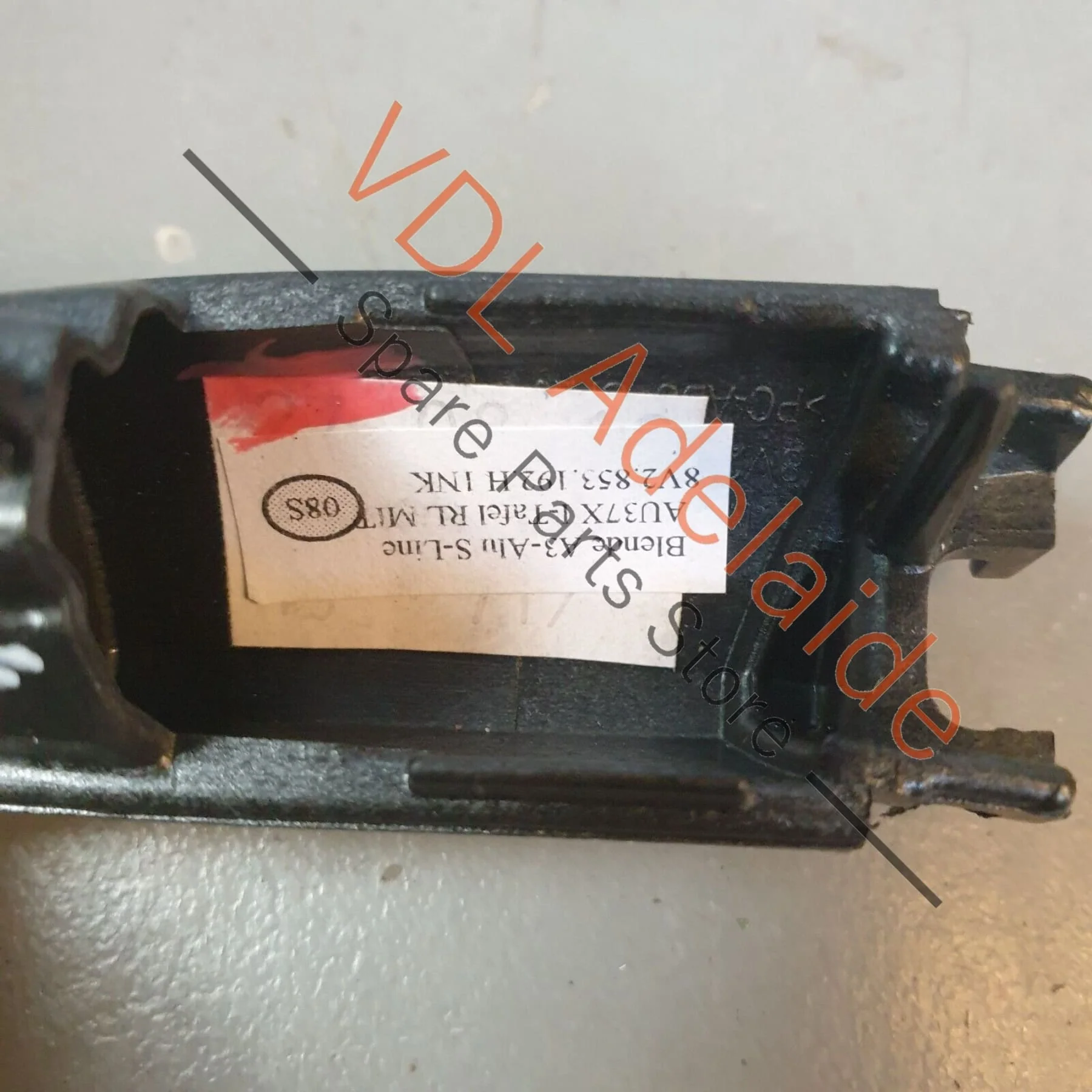 Audi A3 S3 8V Brushed Aluminium Dashboard Trim Left Side of Steering Column RHD - Image 6