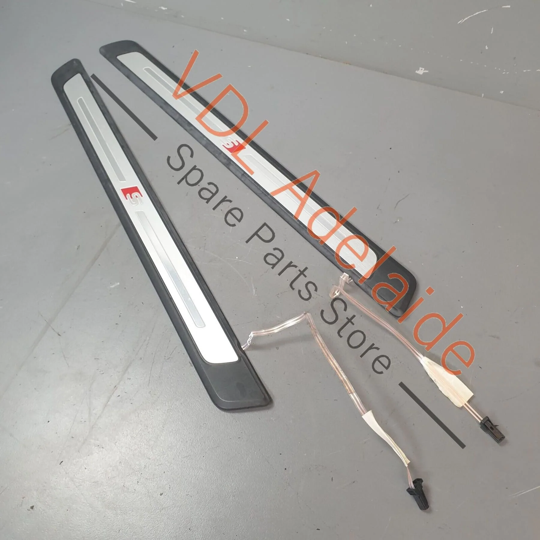 Audi S3 8V 8V.5 Pair of Illuminated Door Entry Sil Trim Strips Left and Right
